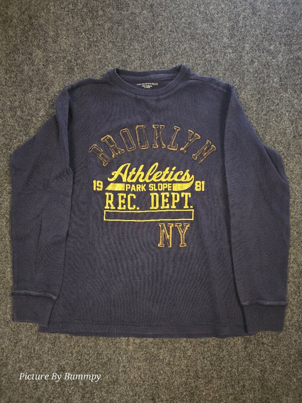 Canyon River Blues Boys Waffle Thermal Long Sleeve Shirt Size L 14/16